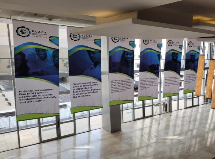 Indoor brand activation banners