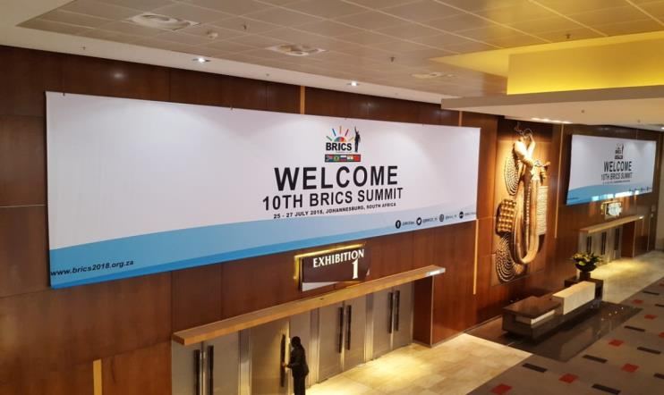 Large format BRICS Summit branding