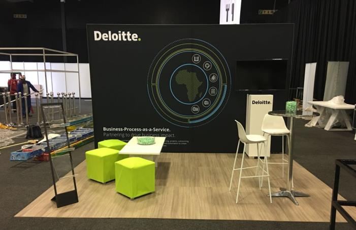 Deloitte exhibition stand